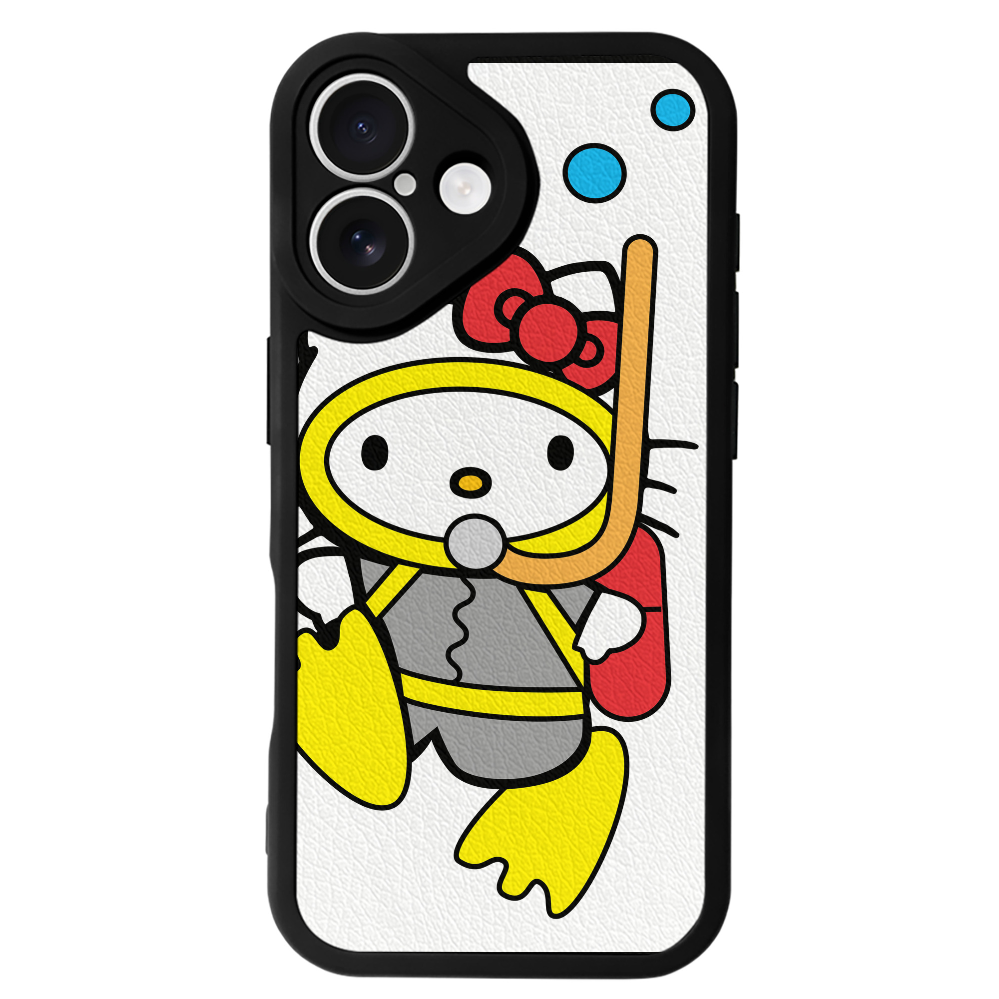 （画像用） Hello Kitty ハローキティ 【iPhone 16シリーズ対応】シリコンスマホケース（レザー調） 材質：シリコン